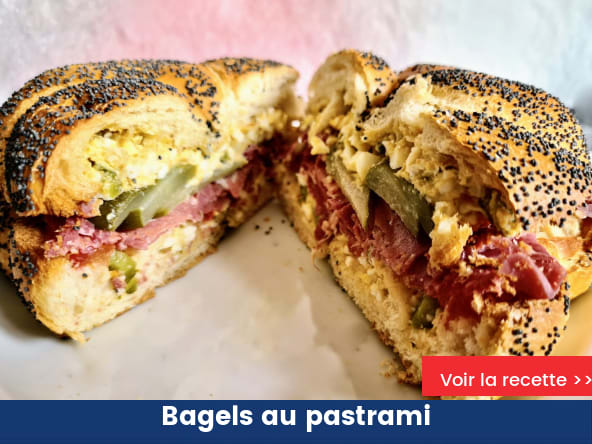 Bagels au pastrami